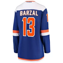 Women's Fanatics Branded Mathew Barzal Blue New York Islanders Alternate Breakaway Jersey -Fanatics Clothing Shop 3970195 ALT3