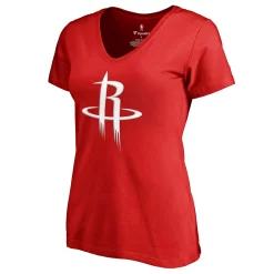 Women's Fanatics Branded Eric Gordon Red Houston Rockets Backer Classic Fit Name & Number V-Neck T-Shirt -Fanatics Clothing Shop 3992786 ALT2