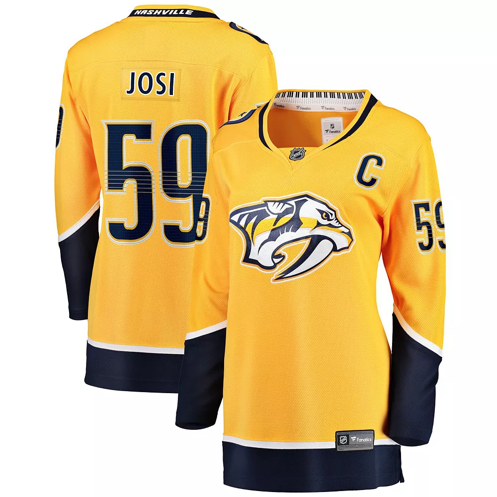 Women's Fanatics Branded Roman Josi Gold Nashville Predators Premier Breakaway Player Jersey 3 Women's Fanatics Branded Roman Josi Gold Nashville Predators Premier Breakaway Player Jersey