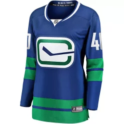 Women's Fanatics Branded Elias Pettersson Royal Vancouver Canucks 2019/20 Alternate Premier Breakaway Player Jersey -Fanatics Clothing Shop 4002292 ALT2