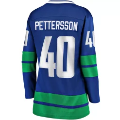 Women's Fanatics Branded Elias Pettersson Royal Vancouver Canucks 2019/20 Alternate Premier Breakaway Player Jersey -Fanatics Clothing Shop 4002292 ALT3