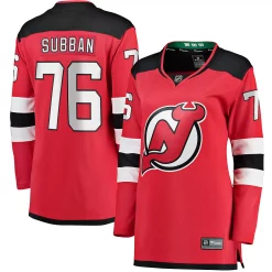 Women's Fanatics Branded P.K. Subban Red New Jersey Devils Premier Breakaway Player Jersey
