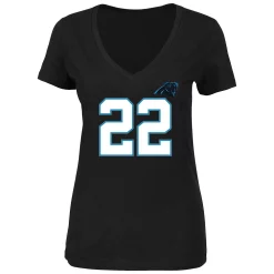 Women's Majestic Christian McCaffrey Black Carolina Panthers Plus Size Fair Catch Name & Number V-Neck T-Shirt 7 Women's Majestic Christian McCaffrey Black Carolina Panthers Plus Size Fair Catch Name & Number V-Neck T-Shirt -Fanatics Clothing Shop 4006747 ALT2