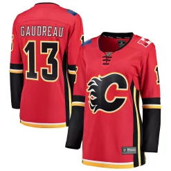 Women's Fanatics Branded Johnny Gaudreau Red Home Breakaway Player Jersey -Fanatics Clothing Shop 4097502 ALT