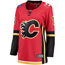 Women's Fanatics Branded Johnny Gaudreau Red Home Breakaway Player Jersey -Fanatics Clothing Shop 4097502 ALT2