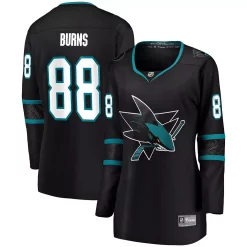 Women's Fanatics Branded Brent Burns Black San Jose Sharks Alternate Breakaway Player Jersey -Fanatics Clothing Shop 4098833 ALT