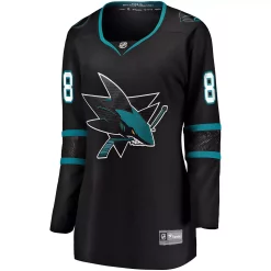Women's Fanatics Branded Brent Burns Black San Jose Sharks Alternate Breakaway Player Jersey -Fanatics Clothing Shop 4098833 ALT2