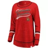 Women's Fanatics Branded Red Ottawa Senators Giant Dreams Speckle Long Sleeve T-Shirt -Fanatics Clothing Shop 4159360