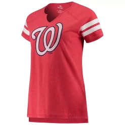 Women's Fanatics Branded Red/White Washington Nationals Tri-blend Wordmark Notch Neck T-Shirt 7 Women's Fanatics Branded Red/White Washington Nationals Tri-blend Wordmark Notch Neck T-Shirt -Fanatics Clothing Shop 4284554 ALT2