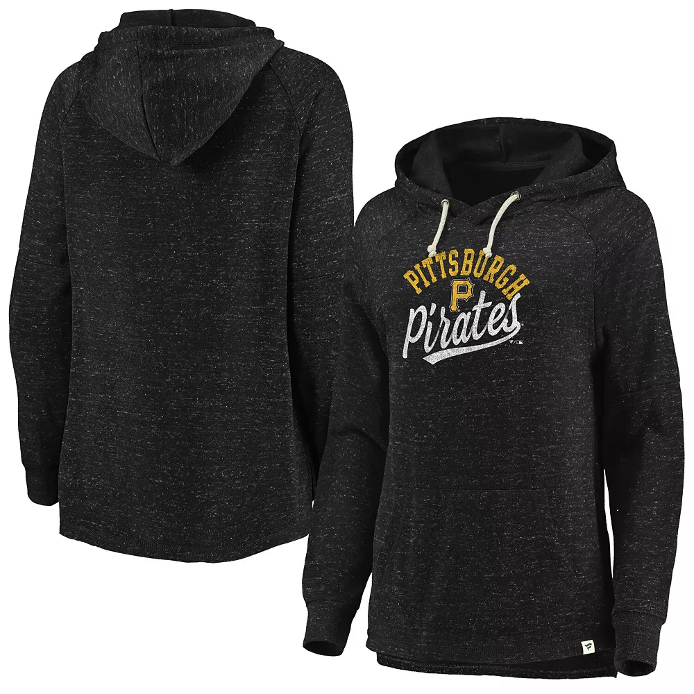 Women's Fanatics Branded Black Pittsburgh Pirates Faded Script Raglan Pullover Hoodie 3 Women's Fanatics Branded Black Pittsburgh Pirates Faded Script Raglan Pullover Hoodie