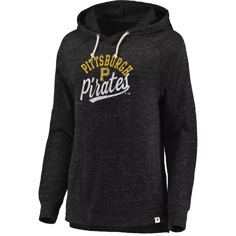 Women's Fanatics Branded Black Pittsburgh Pirates Faded Script Raglan Pullover Hoodie 5 Women's Fanatics Branded Black Pittsburgh Pirates Faded Script Raglan Pullover Hoodie - Image 3