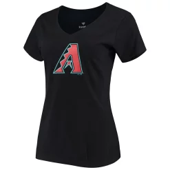 Women's Fanatics Branded Black/Heathered Gray Arizona Diamondbacks V-Neck T-Shirt Combo Set -Fanatics Clothing Shop 4288088 ALT2