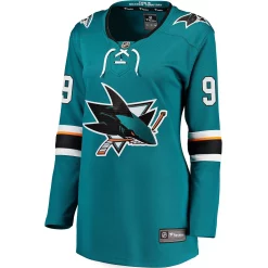 Women's Fanatics Branded Evander Kane Teal San Jose Sharks Premier Breakaway Player Jersey -Fanatics Clothing Shop 4364249 ALT2