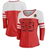 Women's Fanatics Branded Patrick Kane Red/White Chicago Blackhawks Big Shot 3/4 Sleeve Raglan T-Shirt