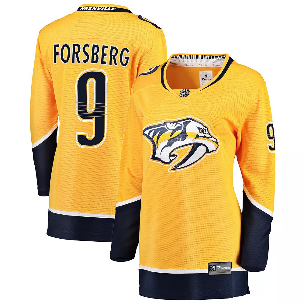 Women's Fanatics Branded Filip Forsberg Gold Nashville Predators Premier Breakaway Player Jersey 3 Women's Fanatics Branded Filip Forsberg Gold Nashville Predators Premier Breakaway Player Jersey