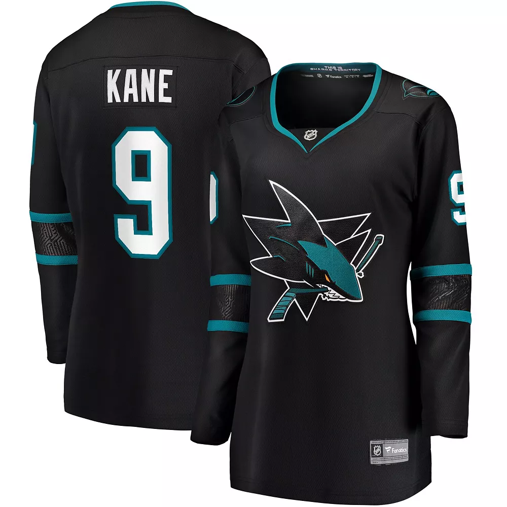 Women's Fanatics Branded Evander Kane Black San Jose Sharks Alternate Premier Breakaway Jersey 3 Women's Fanatics Branded Evander Kane Black San Jose Sharks Alternate Premier Breakaway Jersey