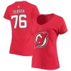 Women's Fanatics Branded P.K. Subban Red New Jersey Devils Team Authentic Stack Name & Number V-Neck T-Shirt -Fanatics Clothing Shop 4373782