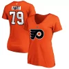 Women's Fanatics Branded Carter Hart Orange Philadelphia Flyers Authentic Stack Name and Number V-Neck T-Shirt 1 Women's Fanatics Branded Carter Hart Orange Philadelphia Flyers Authentic Stack Name and Number V-Neck T-Shirt -Fanatics Clothing Shop 4375003
