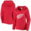Women's Fanatics Branded Red Detroit Red Wings Primary Team Logo Fleece V-Neck Pullover Hoodie 1 Women's Fanatics Branded Red Detroit Red Wings Primary Team Logo Fleece V-Neck Pullover Hoodie -Fanatics Clothing Shop 4375763