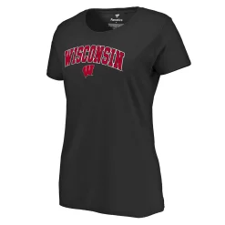 Women's Fanatics Branded Black Wisconsin Badgers Campus T-Shirt -Fanatics Clothing Shop 4384722 ALT2
