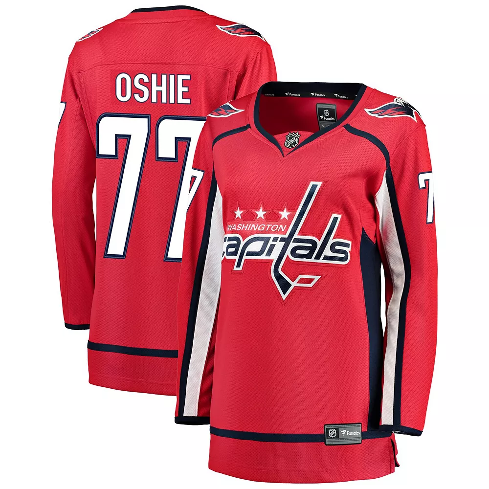 Women's Fanatics Branded TJ Oshie Red Home Breakaway Player Jersey 3 Women's Fanatics Branded TJ Oshie Red Home Breakaway Player Jersey