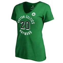 Women's Fanatics Branded Gordon Hayward Kelly Green Boston Celtics Notable Name & Number V-Neck T-Shirt -Fanatics Clothing Shop 4388209 ALT2