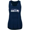 Women's College Navy Seattle Seahawks Plus Size Racerback Tank Top 2 Women's College Navy Seattle Seahawks Plus Size Racerback Tank Top -Fanatics Clothing Shop 4445815