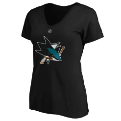 Women's Fanatics Branded Brent Burns Black San Jose Sharks Authentic Stack Name & Number V-Neck T-Shirt 7 Women's Fanatics Branded Brent Burns Black San Jose Sharks Authentic Stack Name & Number V-Neck T-Shirt -Fanatics Clothing Shop 4446068 ALT2