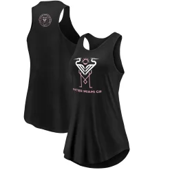 Women's Fanatics Branded Black Inter Miami CF Create Your Reality Swing Tank Top -Fanatics Clothing Shop 4447879 ALT