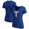 Women's Fanatics Branded Royal Texas Rangers Core Official Logo V-Neck T-Shirt 2 Women's Fanatics Branded Royal Texas Rangers Core Official Logo V-Neck T-Shirt -Fanatics Clothing Shop 4447973