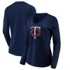 Women's Fanatics Branded Navy Minnesota Twins Core Team Long Sleeve V-Neck T-Shirt 1 Women's Fanatics Branded Navy Minnesota Twins Core Team Long Sleeve V-Neck T-Shirt -Fanatics Clothing Shop 4448502
