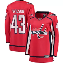 Women's Fanatics Branded Tom Wilson Red Washington Capitals Home Premier Breakaway Player Jersey