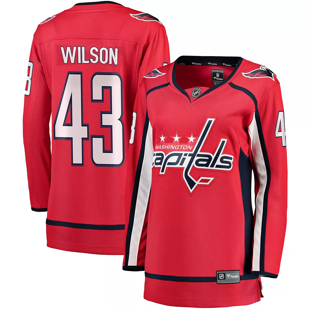 Women's Fanatics Branded Tom Wilson Red Washington Capitals Home Premier Breakaway Player Jersey 4 Women's Fanatics Branded Tom Wilson Red Washington Capitals Home Premier Breakaway Player Jersey - Image 2