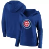 Women's Fanatics Branded Royal Chicago Cubs Official Logo Crossover V-Neck Pullover Hoodie 2 Women's Fanatics Branded Royal Chicago Cubs Official Logo Crossover V-Neck Pullover Hoodie -Fanatics Clothing Shop 4449265
