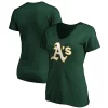 Women's Fanatics Branded Green Oakland Athletics Core Official Logo V-Neck T-Shirt 2 Women's Fanatics Branded Green Oakland Athletics Core Official Logo V-Neck T-Shirt -Fanatics Clothing Shop 4449741