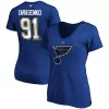 Women's Fanatics Branded Vladimir Tarasenko Blue St. Louis Blues Authentic Stack Name & Number V-Neck T-Shirt -Fanatics Clothing Shop 4449872