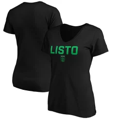 Women's Fanatics Branded Black Austin FC Listo V-Neck T-Shirt