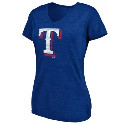 Women's Fanatics Branded Heathered Royal Texas Rangers Core Weathered Tri-Blend V-Neck T-Shirt 7 Women's Fanatics Branded Heathered Royal Texas Rangers Core Weathered Tri-Blend V-Neck T-Shirt -Fanatics Clothing Shop 4532930 ALT2