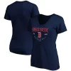 Women's Fanatics Branded Navy Boston Red Sox Live For It V-Neck T-Shirt -Fanatics Clothing Shop 4557951