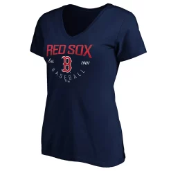 Women's Fanatics Branded Navy Boston Red Sox Live For It V-Neck T-Shirt -Fanatics Clothing Shop 4557951 ALT2