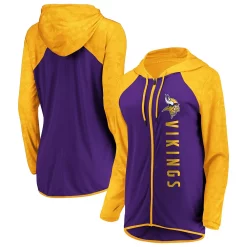 Women's Fanatics Branded Purple Minnesota Vikings Forever Fan Logo Full-Zip Hoodie