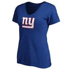 Women's Fanatics Branded Royal New York Giants Primary Logo V-Neck T-Shirt -Fanatics Clothing Shop 4609710 ALT2