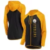 Women's Fanatics Branded Black Pittsburgh Steelers Forever Fan Logo Full-Zip Hoodie -Fanatics Clothing Shop 4609935