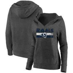 Women's Fanatics Branded Heathered Charcoal Los Angeles Rams First String V-Neck Pullover Hoodie 6 Women's Fanatics Branded Heathered Charcoal Los Angeles Rams First String V-Neck Pullover Hoodie -Fanatics Clothing Shop 4610841 ALT