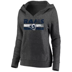 Women's Fanatics Branded Heathered Charcoal Los Angeles Rams First String V-Neck Pullover Hoodie 7 Women's Fanatics Branded Heathered Charcoal Los Angeles Rams First String V-Neck Pullover Hoodie -Fanatics Clothing Shop 4610841 ALT2
