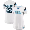 Women's Fanatics Branded Christian McCaffrey White Carolina Panthers Athena Name & Number Fashion Top -Fanatics Clothing Shop 4612926