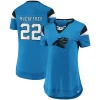 Women's Fanatics Branded Christian McCaffrey Blue Carolina Panthers Athena Name & Number Fashion Top -Fanatics Clothing Shop 4614282