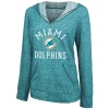 Women's Fanatics Branded Aqua Miami Dolphins Doubleface Slub Pullover Hoodie -Fanatics Clothing Shop 4663997