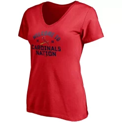 Women's Fanatics Branded Red St. Louis Cardinals Hometown V-Neck T-Shirt -Fanatics Clothing Shop 4772951 ALT2