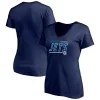 Women's Fanatics Branded Navy Winnipeg Jets Plus Size Mascot In Bounds V-Neck T-Shirt -Fanatics Clothing Shop 4773379